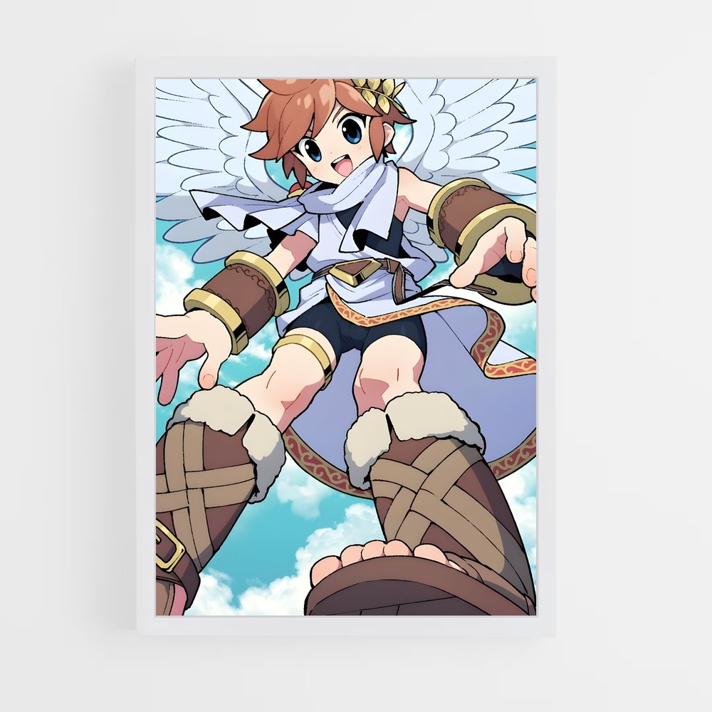 Poster Dark pit ange – affiche Super Smash Bros (vue 3)